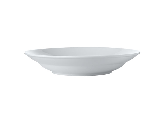 White Basics Rim Serving Bowl