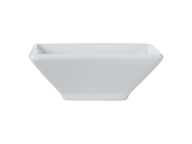 White Basics Square Footed Sauce Dish