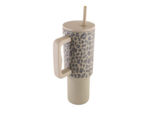 1200Ml Leopard Print Travel Mug