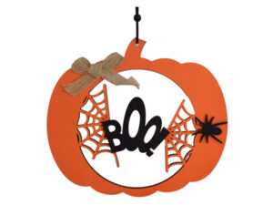 Halloween Pumpkin and Spider Decoration