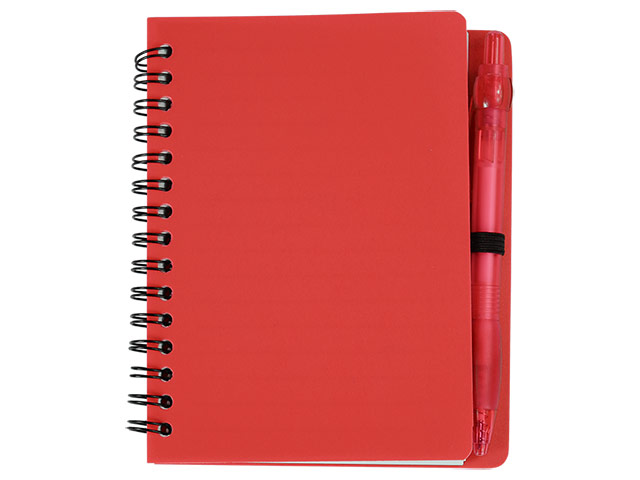 Mini Spiral Notebook with Pen - Image 3