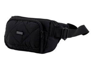 Quilted Double Pocket Moon Bag