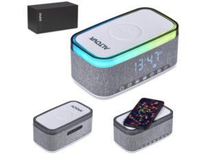 Serendipio Cumberland 10W Bluetooth Speaker Wireless Charger and Clock