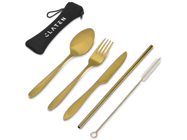 Serendipio Golden Cutlery Set