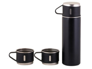 Vacuum Flask and Mini Mug Set