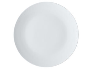 White Basics Coupe Plate